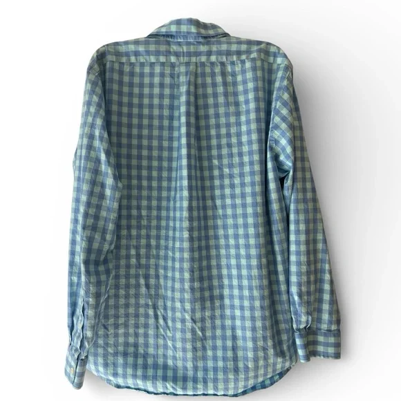 Vineyard Vines Blue Gingham Button Down Shirt Men’s XL Whale Logo Pocket - Picture 2 of 6